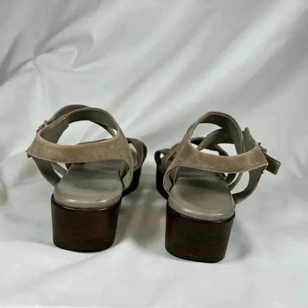 2/$30 FRAU Sandals Size 37EU 6.5 US Wedges Gray